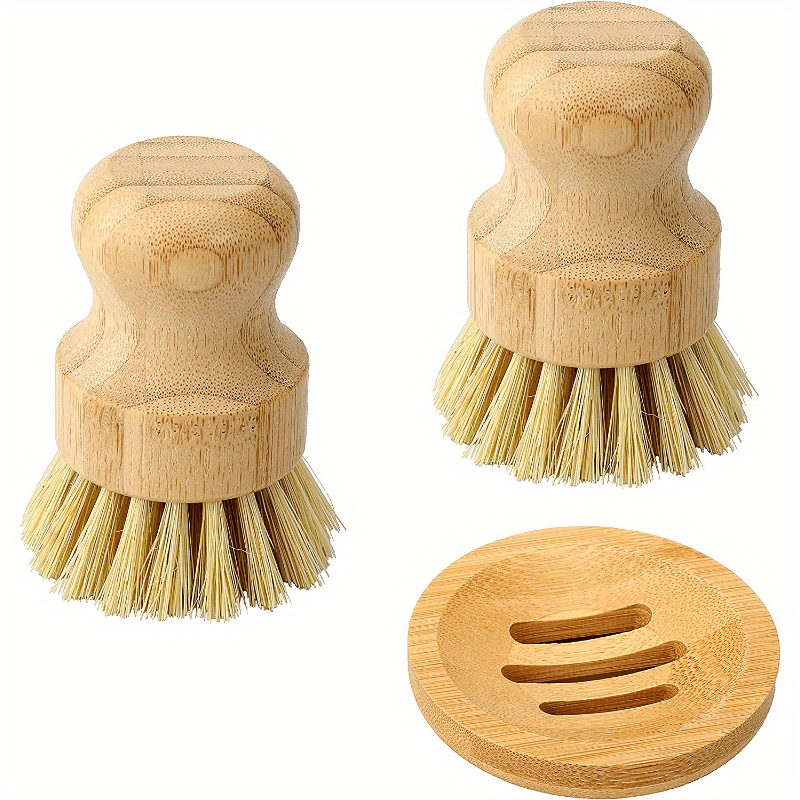 1 Conjunto de Escova de Bambu  - Dish Brush Bamboo avaliação e preço