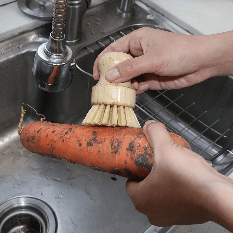 Escova de Limpeza de Bambu par - Dish Brush Bamboo avaliação e preço