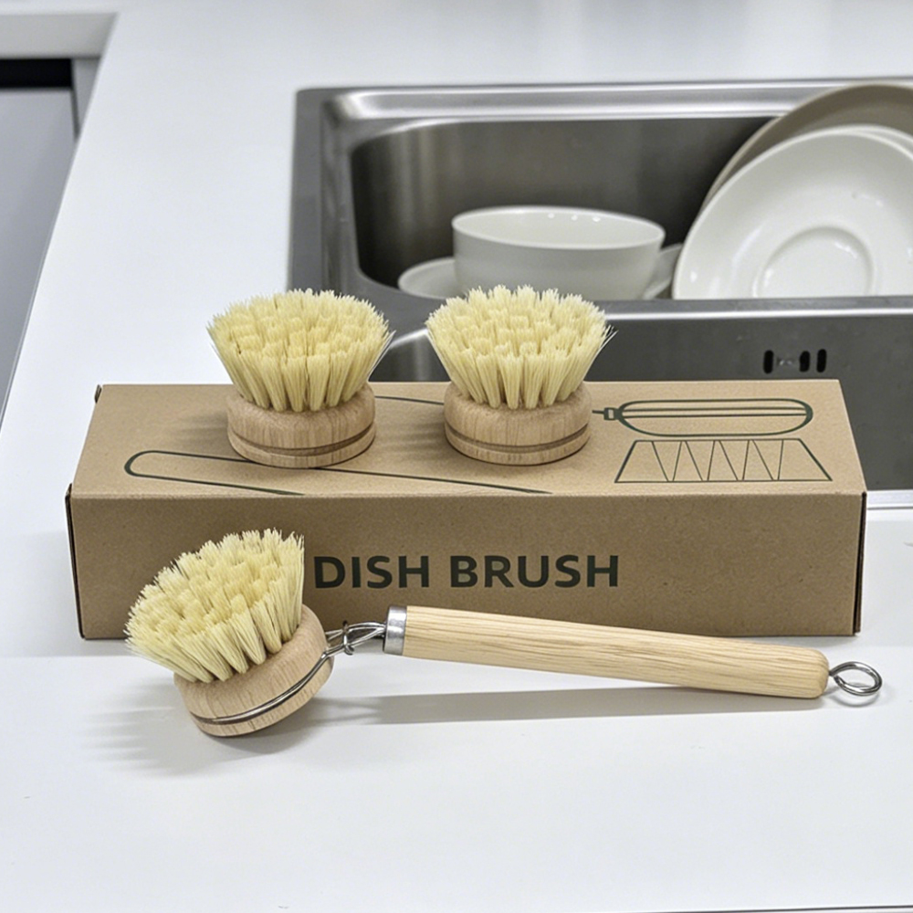 Conjunto de Escovas de Louça c - Dish Brush Bamboo avaliação e preço