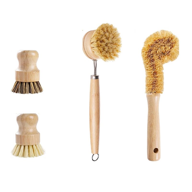 Conjunto de Escovas de Louça E - Dish Brush Bamboo avaliação e preço